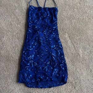 Blue Homecoming dress